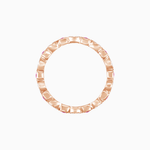 Load image into Gallery viewer, Art Deco Inspired Stackable Full Eternity Band with Geometric Gemstones - Shahin Jewelry
