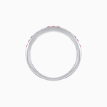 Load image into Gallery viewer, Art Deco Inspired Stackable Half Band with Princess-Cut Gemstones - Shahin Jewelry