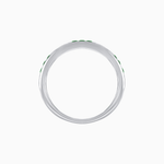 Load image into Gallery viewer, Art Deco Inspired Stackable Half Band with Princess-Cut Gemstones - Shahin Jewelry