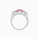 Load image into Gallery viewer, Art Deco Inspired Starburst Gemstone &amp; Diamond Cocktail Ring - Shahin Jewelry