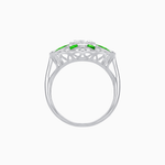 Load image into Gallery viewer, Art Deco Inspired Starburst Gemstone &amp; Diamond Cocktail Ring - Shahin Jewelry
