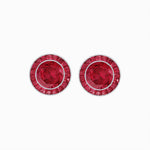 Load image into Gallery viewer, Art Deco Inspired Stud Target Earrings - Shahin Jewelry