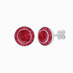 Load image into Gallery viewer, Art Deco Inspired Stud Target Earrings - Shahin Jewelry