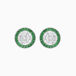 Load image into Gallery viewer, Art Deco Inspired Stud Target Earrings - Shahin Jewelry
