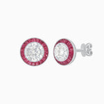 Load image into Gallery viewer, Art Deco Inspired Stud Target Earrings - Shahin Jewelry
