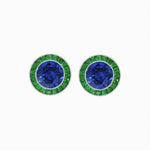 Load image into Gallery viewer, Art Deco Inspired Stud Target Earrings - Shahin Jewelry
