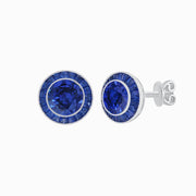 Art Deco Inspired Stud Target Earrings - Shahin Jewelry