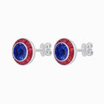 Load image into Gallery viewer, Art Deco Inspired Stud Target Earrings - Shahin Jewelry