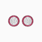 Load image into Gallery viewer, Art Deco Inspired Stud Target Earrings - Shahin Jewelry
