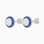 Load image into Gallery viewer, Art Deco Inspired Stud Target Earrings - Shahin Jewelry
