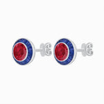 Load image into Gallery viewer, Art Deco Inspired Stud Target Earrings - Shahin Jewelry