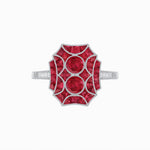 Load image into Gallery viewer, Art Deco Inspired Twin Diamond Geometric Ring - Shahin Jewelry