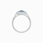 Load image into Gallery viewer, Art Deco Inspired Twin Diamond Geometric Ring - Shahin Jewelry