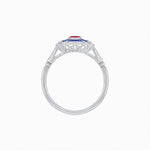 Load image into Gallery viewer, Art Deco Inspired Twin Diamond Geometric Ring - Shahin Jewelry