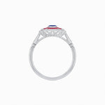 Load image into Gallery viewer, Art Deco Inspired Twin Diamond Geometric Ring - Shahin Jewelry