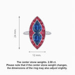Load image into Gallery viewer, Art Deco Marquise Shape Gemstone Toi et Moi Style Vintage Ring - Shahin Jewelry