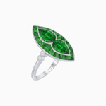 Load image into Gallery viewer, Art Deco Marquise Shape Gemstone Toi et Moi Style Vintage Ring - Shahin Jewelry
