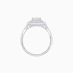 Load image into Gallery viewer, Art Deco Pear Shape Ring with Double Diamond Halo and Baguette Diamond Accents - Shahin Jewelry
