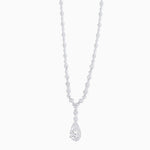 Load image into Gallery viewer, Art Deco Pear - Shaped Drop Necklace with Diamond Accents - Shahin Jewelry