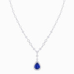 Load image into Gallery viewer, Art Deco Pear - Shaped Drop Necklace with Diamond Accents - Shahin Jewelry