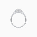 Load image into Gallery viewer, Art Deco Style Asscher Cut Gemstone Halo Ring Mounting - Shahin Jewelry