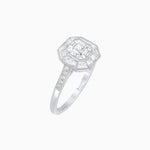 Load image into Gallery viewer, Art Deco Style Asscher Cut Halo Engagement Ring with Diamond - Shahin Jewelry
