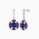 Load image into Gallery viewer, Art Deco Style Diamond &amp; Gemstone Drop Earring Mountings - Shahin Jewelry