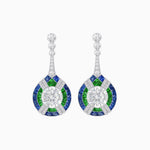 Load image into Gallery viewer, Art Deco Style Diamond &amp; Gemstone Drop Earring Mountings - Shahin Jewelry