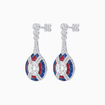 Load image into Gallery viewer, Art Deco Style Diamond &amp; Gemstone Drop Earring Mountings - Shahin Jewelry