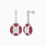 Load image into Gallery viewer, Art Deco Style Diamond &amp; Gemstone Drop Earring Mountings - Shahin Jewelry