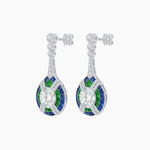 Load image into Gallery viewer, Art Deco Style Diamond &amp; Gemstone Drop Earring Mountings - Shahin Jewelry