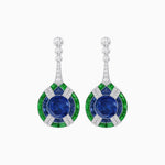 Load image into Gallery viewer, Art Deco Style Diamond &amp; Gemstone Drop Earring Mountings - Shahin Jewelry
