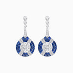 Load image into Gallery viewer, Art Deco Style Diamond &amp; Gemstone Drop Earring Mountings - Shahin Jewelry
