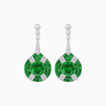 Load image into Gallery viewer, Art Deco Style Diamond &amp; Gemstone Drop Earring Mountings - Shahin Jewelry