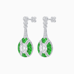 Load image into Gallery viewer, Art Deco Style Diamond &amp; Gemstone Drop Earring Mountings - Shahin Jewelry