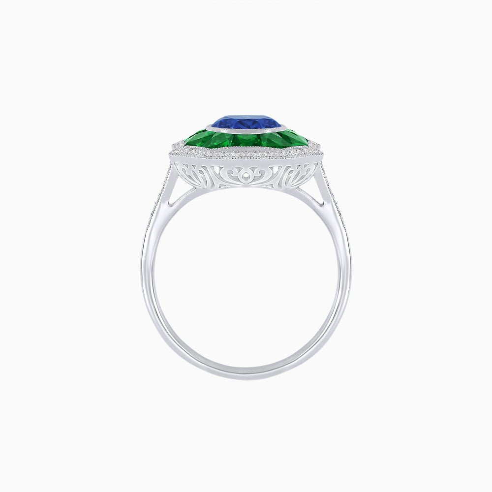 Art Deco Style Diamond Ring - Shahin Jewelry
