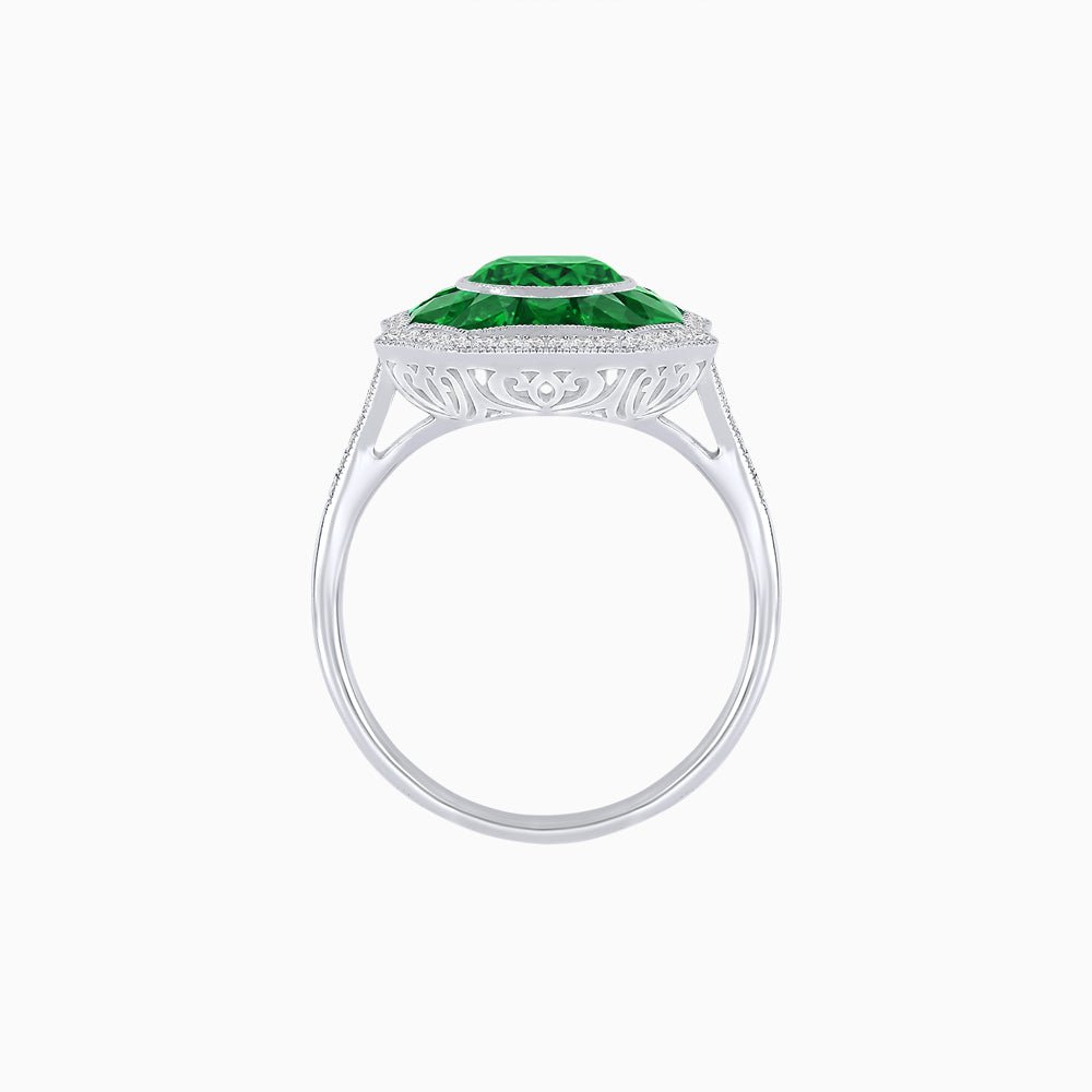 Art Deco Style Diamond Ring - Shahin Jewelry