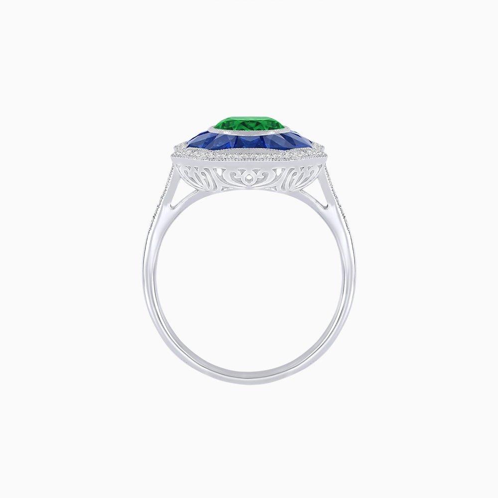 Art Deco Style Diamond Ring - Shahin Jewelry