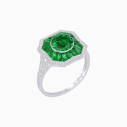 Art Deco Style Diamond Ring - Shahin Jewelry