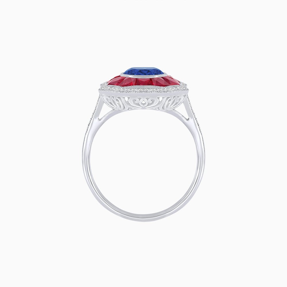 Art Deco Style Diamond Ring - Shahin Jewelry