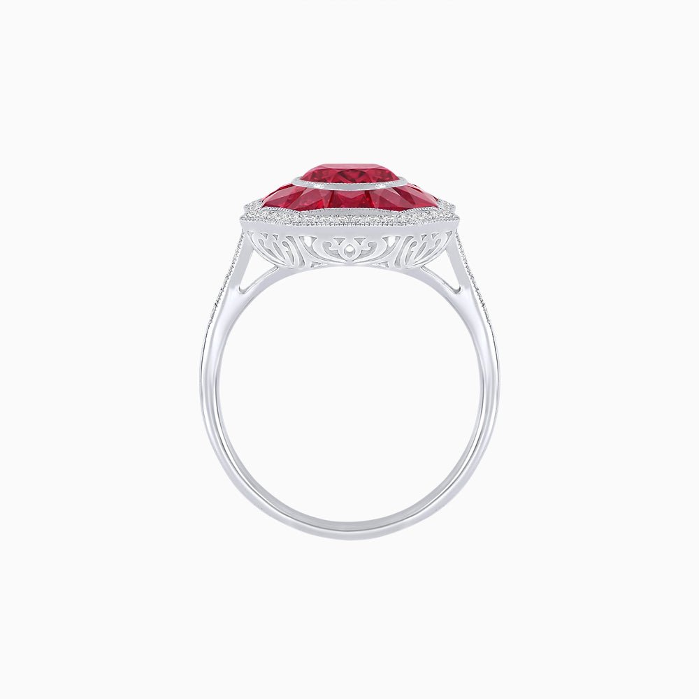Art Deco Style Diamond Ring - Shahin Jewelry