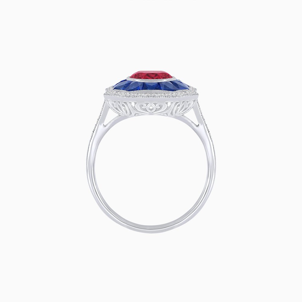 Art Deco Style Diamond Ring - Shahin Jewelry