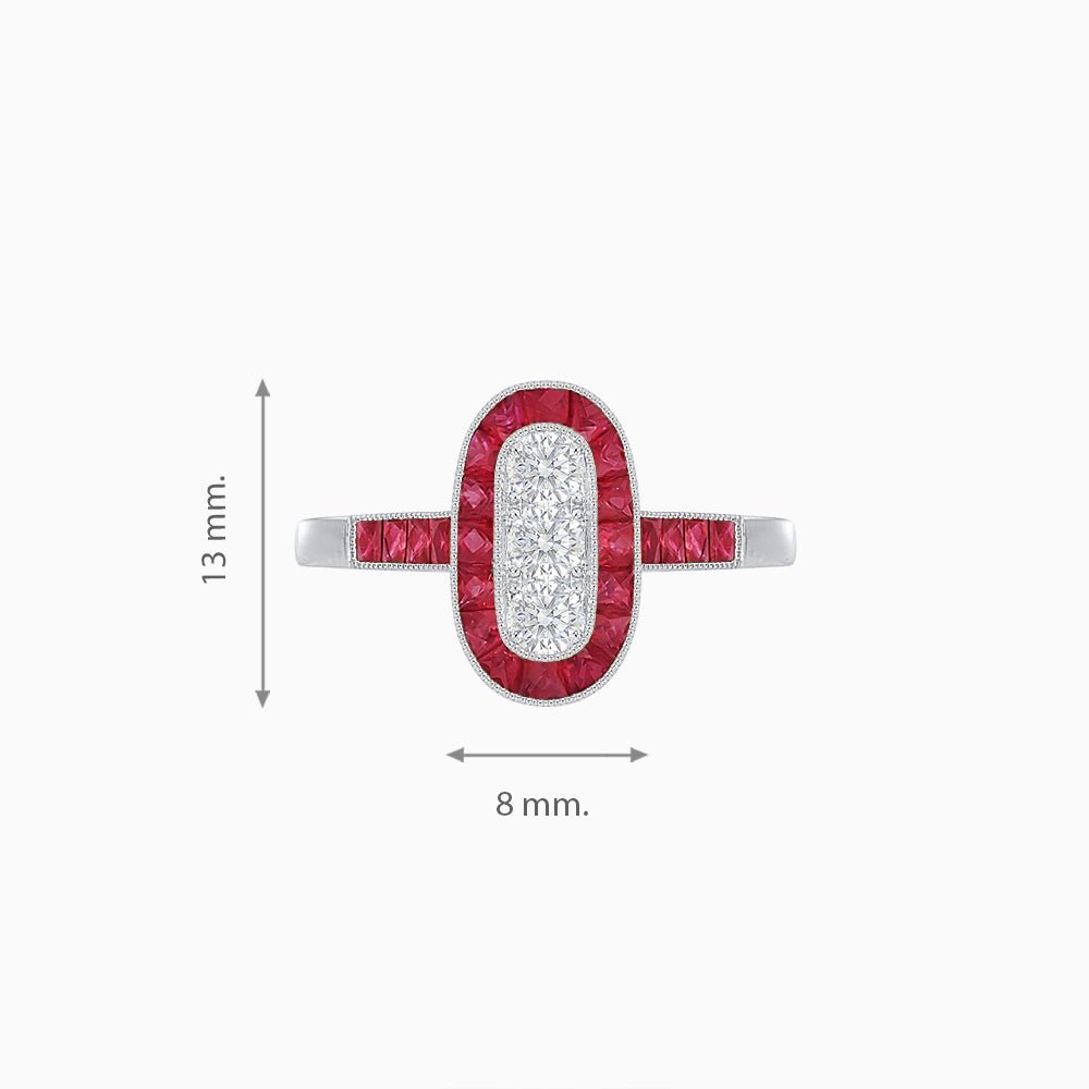 Art Deco Style Dinner Ring - Shahin Jewelry
