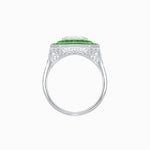 Load image into Gallery viewer, Art Deco Style Double Halo Ring with Diamond - Shahin Jewelry
