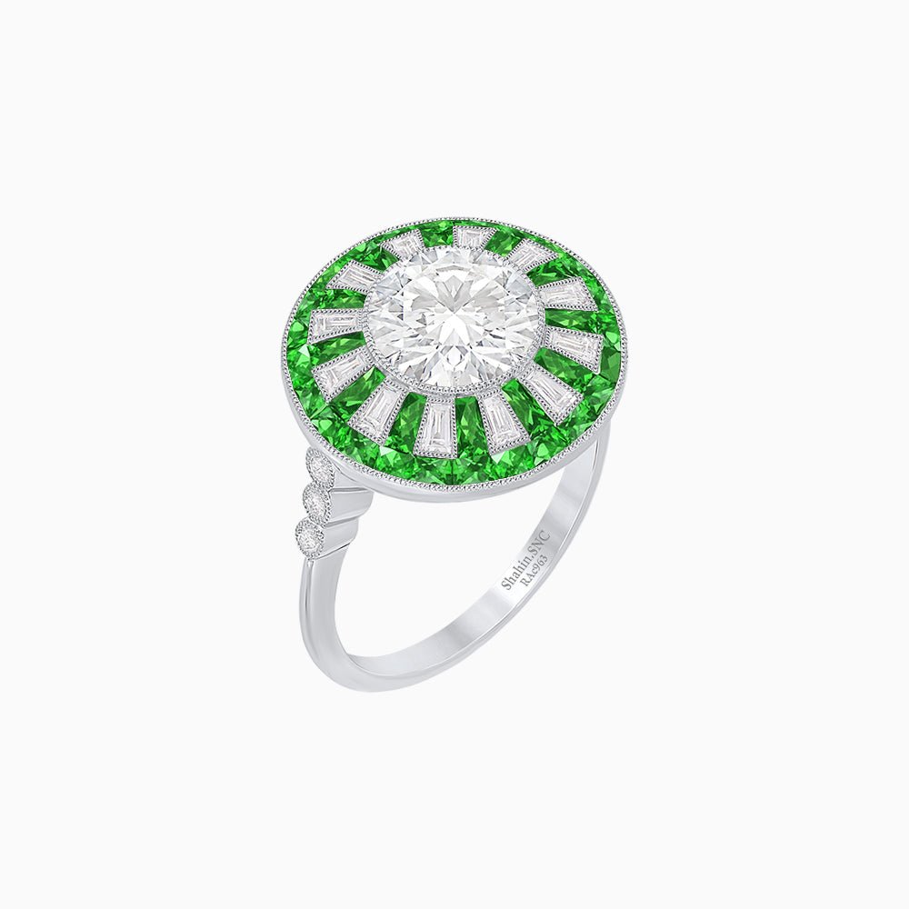 Art Deco Style Dress Ring - Shahin Jewelry