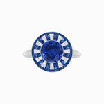 Load image into Gallery viewer, Art Deco Style Dress Ring With Gemstone - Shahin Jewelry
