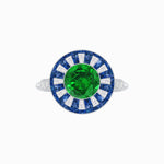 Load image into Gallery viewer, Art Deco Style Dress Ring With Gemstone - Shahin Jewelry
