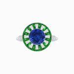 Load image into Gallery viewer, Art Deco Style Dress Ring With Gemstone - Shahin Jewelry
