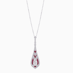 Load image into Gallery viewer, Art Deco Style Drop Pendant - Shahin Jewelry