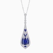Art Deco Style Drop Pendant - Shahin Jewelry